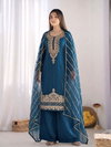 Nsr 892 Fendy Silk Embroidery Beads Work Plazo Suits